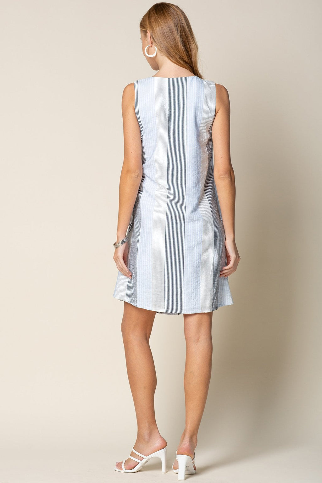 Short Sleeveless Wrap Dress